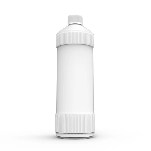 Mockup bottiglia detergente bianco — Foto Stock