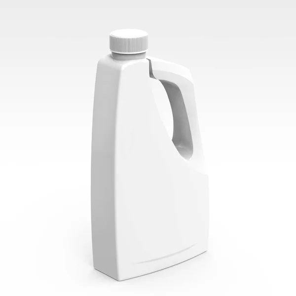 Blank detergent bottle mockup