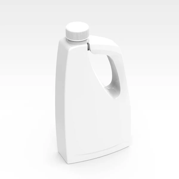 Frasco de detergente en blanco maqueta — Foto de Stock
