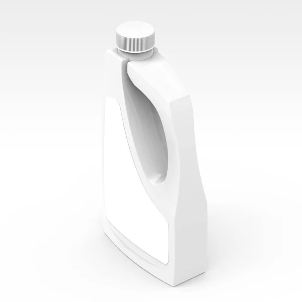 Prázdná láhev čisticího prostředku maketa — Stock fotografie