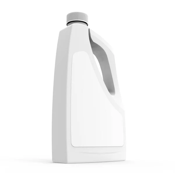 Mockup bottiglia detergente bianco — Foto Stock