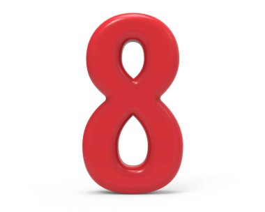 Kırmızı sayı 8