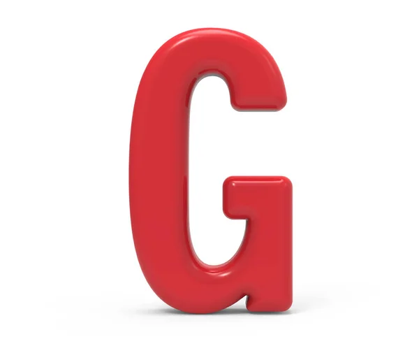 Rode letter g — Stockfoto