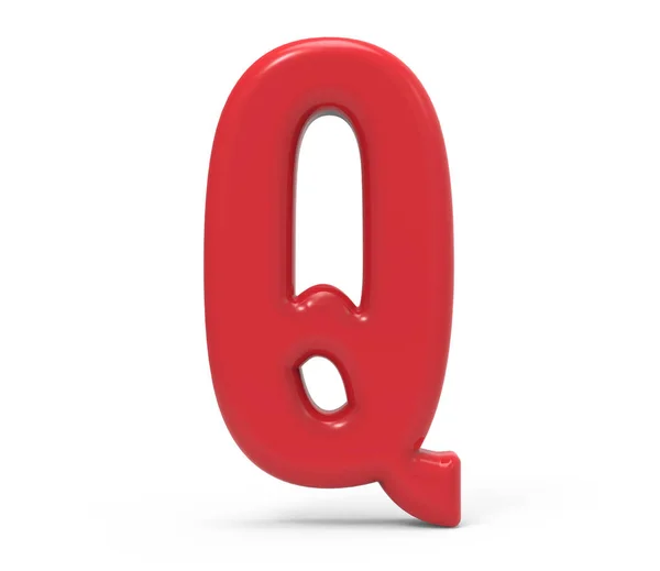 Czerwone litery q — Zdjęcie stockowe