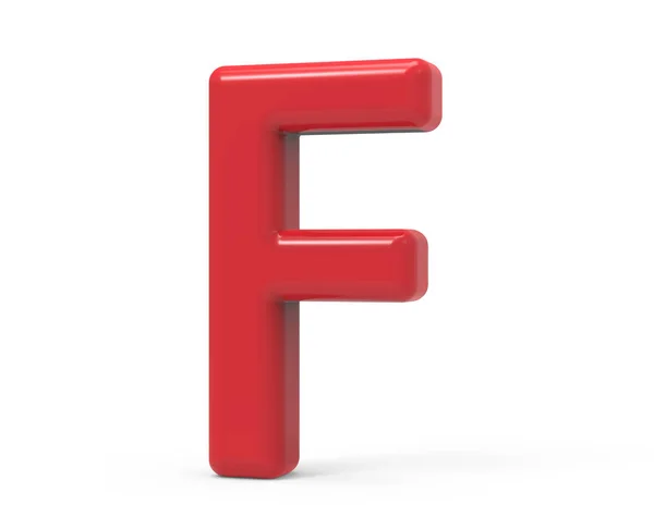 Kırmızı harf f — Stok fotoğraf