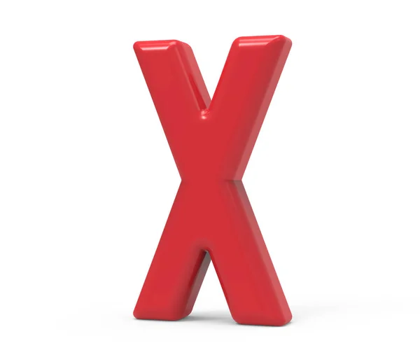 Rode letter x — Stockfoto