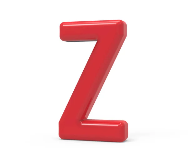 Kırmızı harf z — Stok fotoğraf