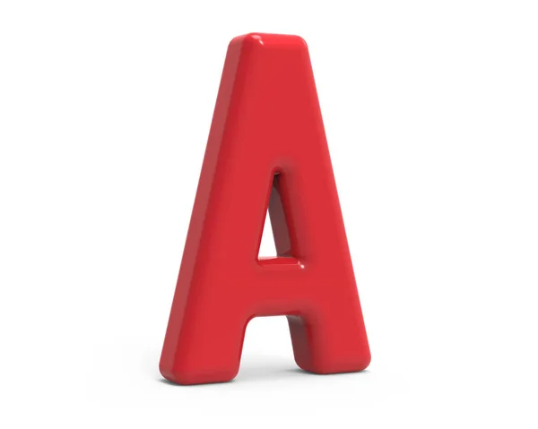 Red letter A — Stock Photo, Image