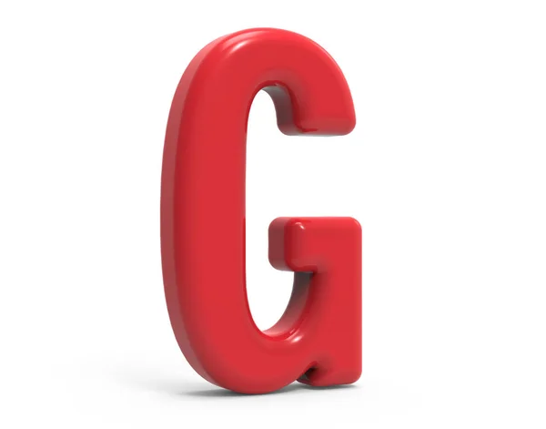 Piros betű G — Stock Fotó
