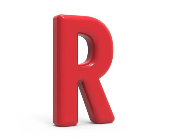 Letra roja R — Foto de Stock