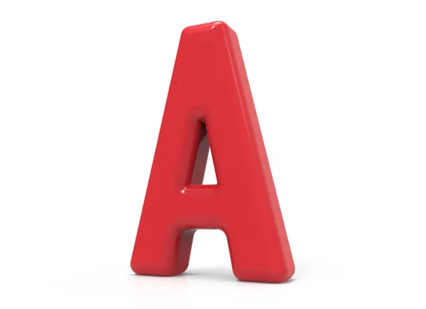 Red letter A — Stock Photo, Image
