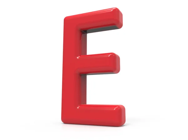 빨간색 문자 E — 스톡 사진