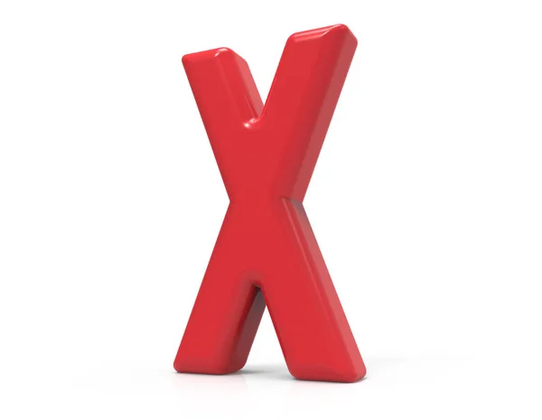 Kırmızı harf x — Stok fotoğraf