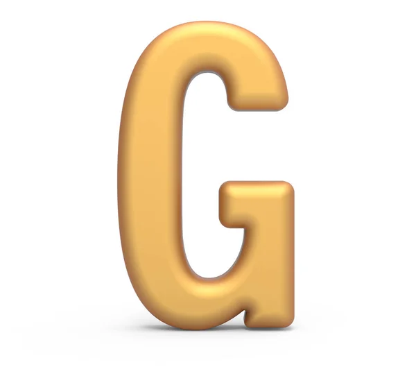 金色字母 g — 图库照片