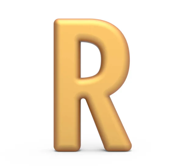 Golden letter R — Stock Photo, Image