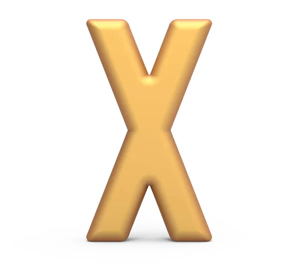 Gyllene bokstaven x — Stockfoto