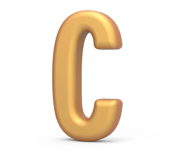 Lettera d'oro C — Foto Stock