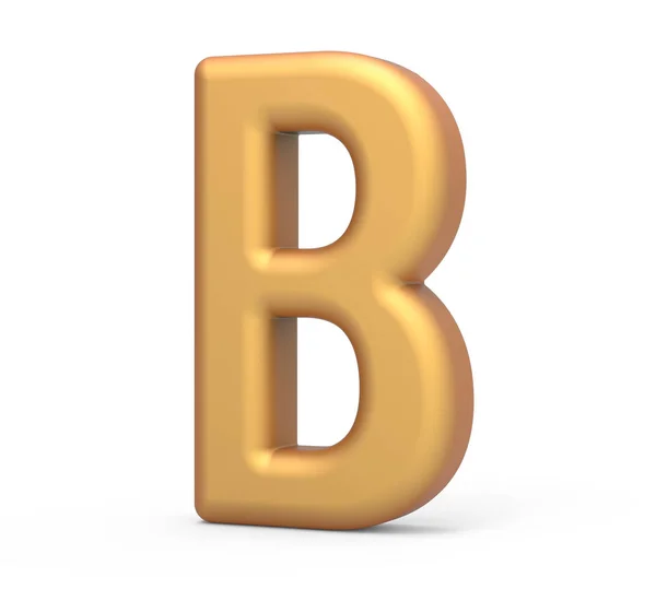 Goldener Buchstabe b — Stockfoto