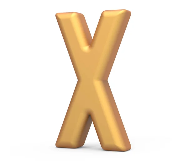 Gyllene bokstaven x — Stockfoto