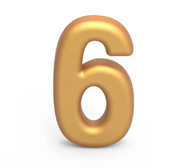 Numero d'oro 6 — Foto Stock