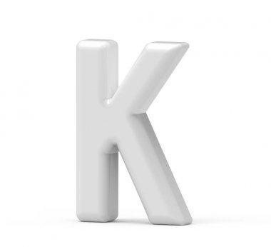 inci Beyaz harf K