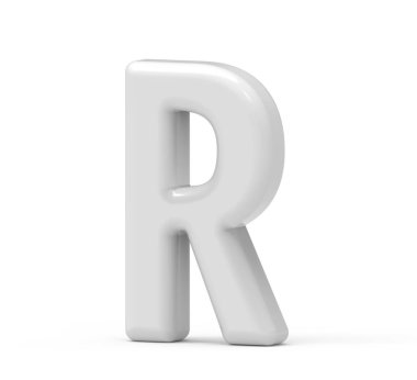 inci Beyaz harf R