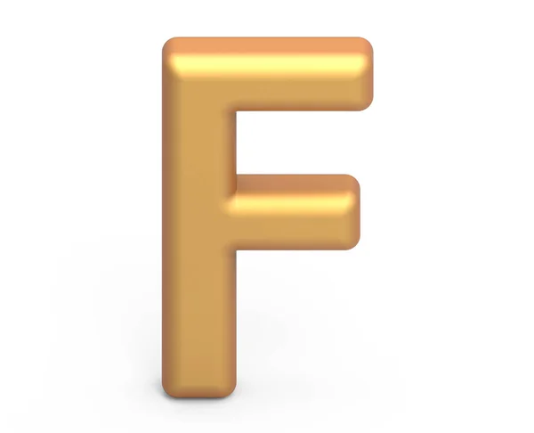 Kultainen kirjain F — kuvapankkivalokuva