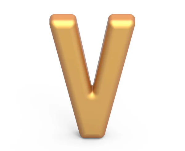 Golden letter V — Stock Photo, Image