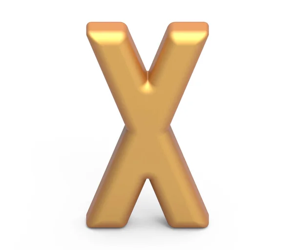 Carta dourada X — Fotografia de Stock