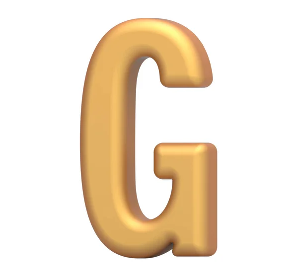 金色字母 g — 图库照片