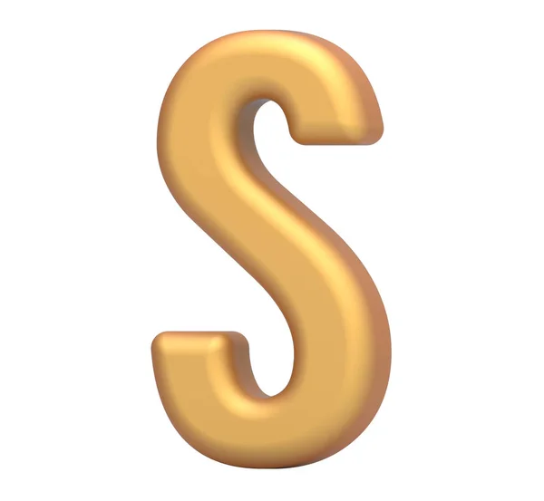 Golden letter S — Stock Photo, Image