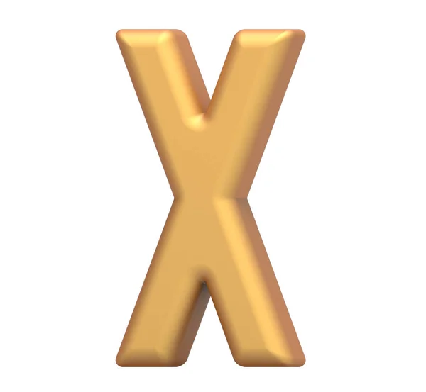 Lettre dorée X — Photo