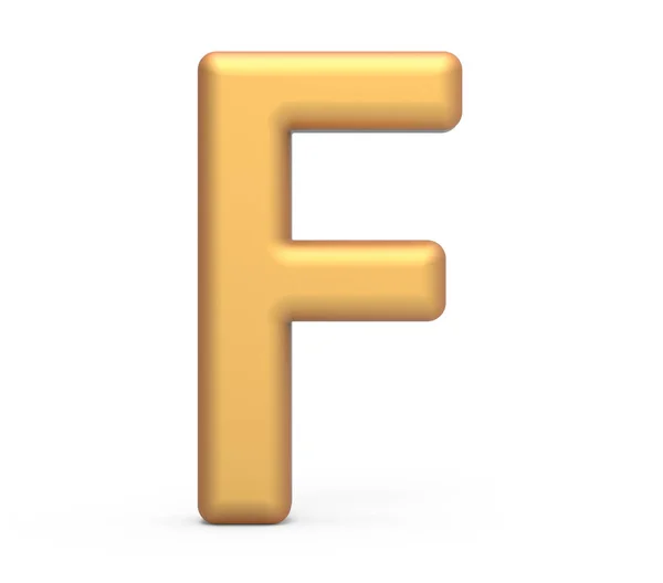 Golden letter F — Stock Photo, Image