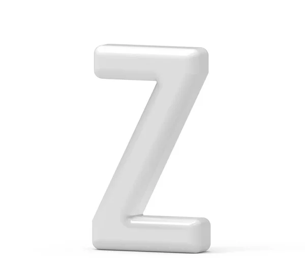 Pearl white letter Z — Stock Photo, Image