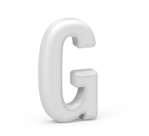 Parelmoer witte letter G — Stockfoto