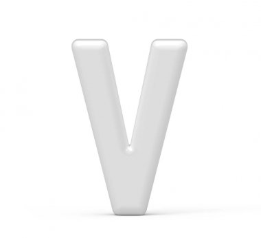inci Beyaz harf V