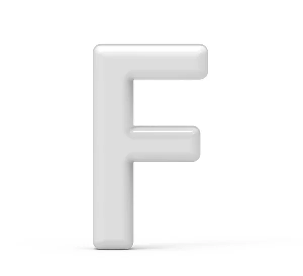 Pearl white letter F — Stock Photo, Image