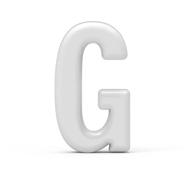 珍珠白色字母 G — 图库照片
