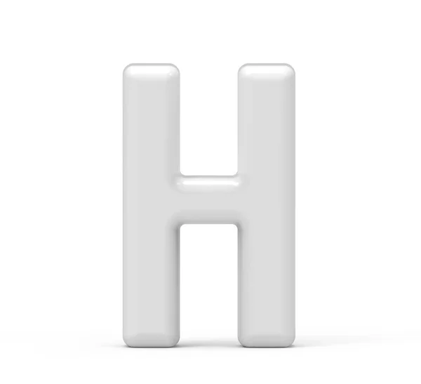 Parelmoer witte letter H — Stockfoto