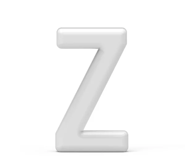 Pearl white letter Z — Stock Photo, Image