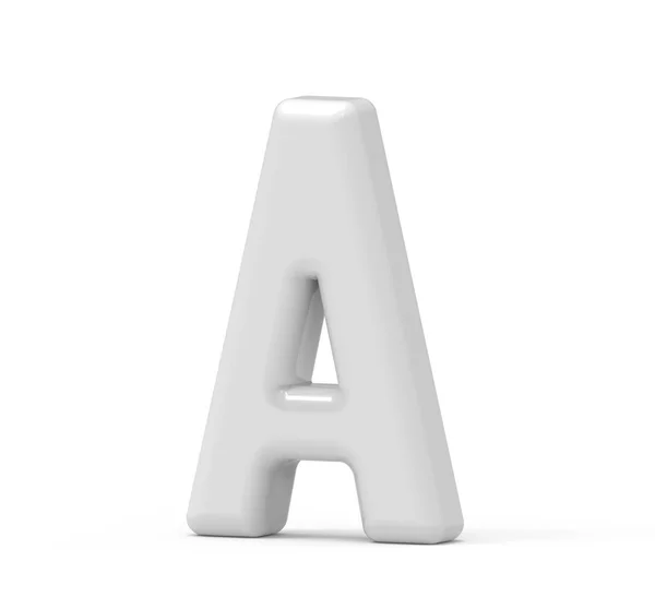 Перлинна біла літера А — стокове фото