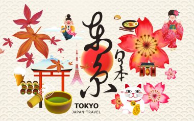 Japonya Tokyo seyahat koleksiyonu