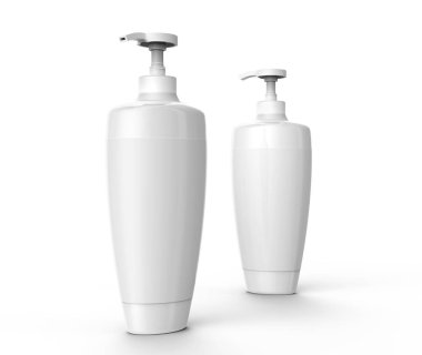 Şampuan veya losyon boş mockup