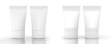 3D render yüz temizleyici mockup