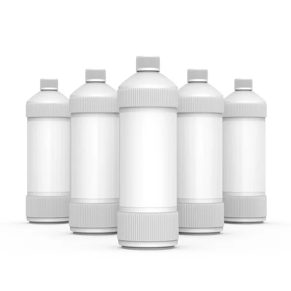Puste butelki detergentu — Zdjęcie stockowe
