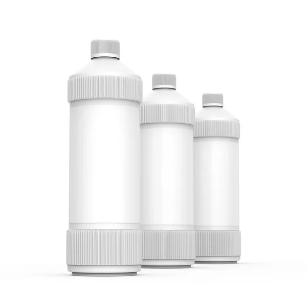 Frasco de detergente en blanco —  Fotos de Stock