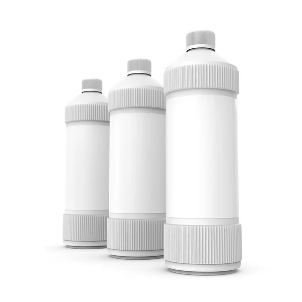 Puste butelki detergentu — Zdjęcie stockowe