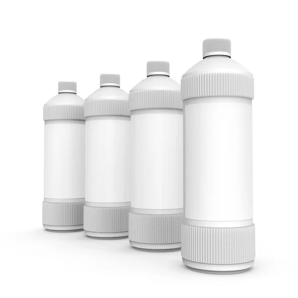 Frasco de detergente en blanco —  Fotos de Stock