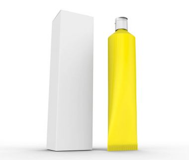 Diş macunu boş mockup
