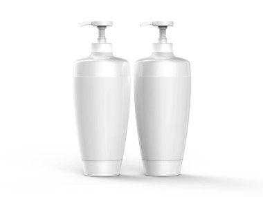 Şampuan veya losyon boş mockup
